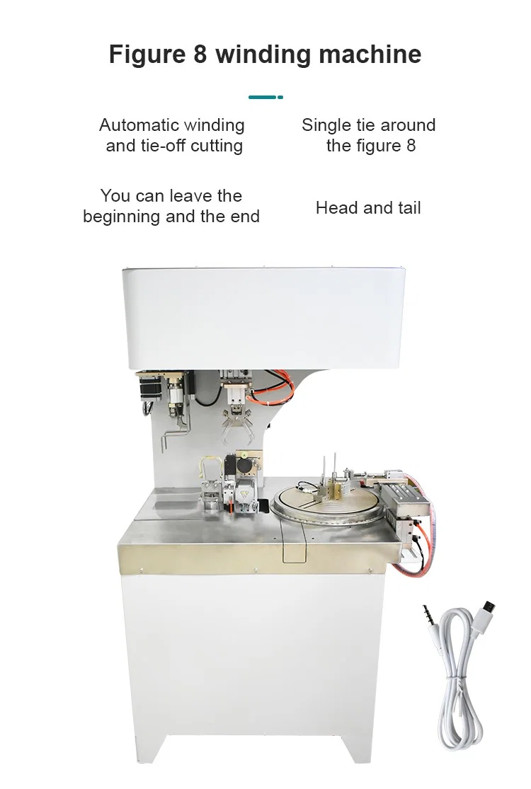 8 Form Drahtwickel- und Bindemaschine, Spulenwickelmaschine Draht, Automatische Drahtwickelmaschine, Kabeldrahtwickelmaschine Bindemaschine