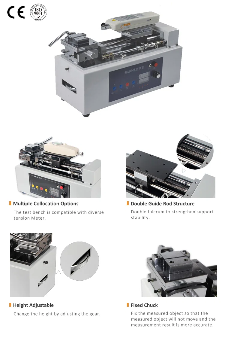 Federprüfgerät, Federzugkraftprüfgerät, Federprüfgerät mit manueller Steuerung
